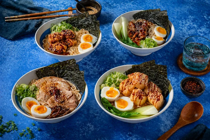 Freshly prepared dishes served at Yoru Umi